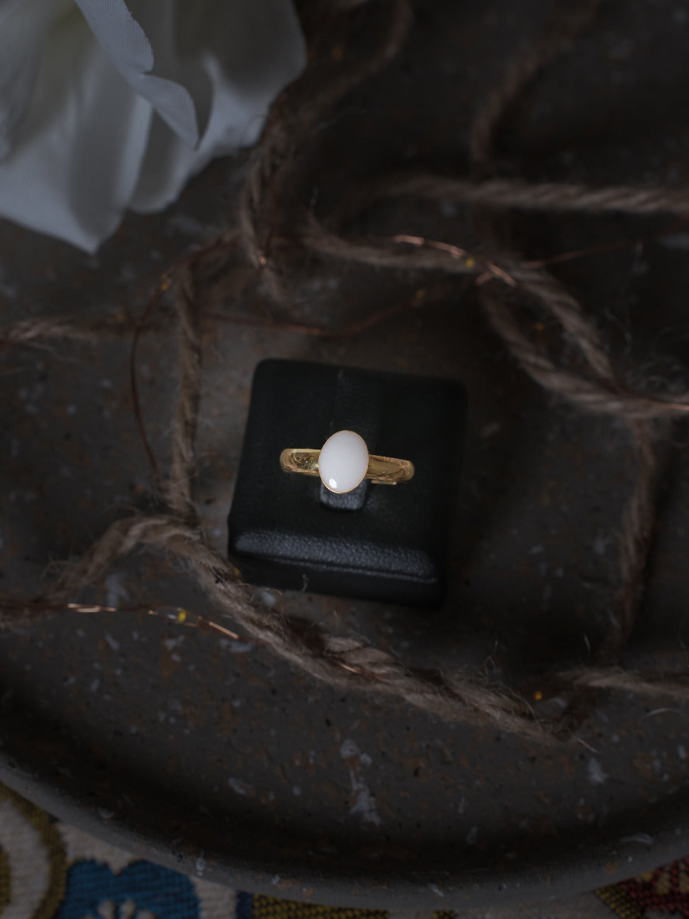 bague bijou au lait maternel, cordon ombilical ou capuchon du test de grossesse en argent plaqué or